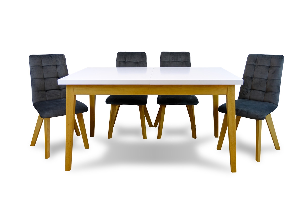 Krzesło tapicerowane Modern 4 na drewnianych nogach zestaw do jadalni 