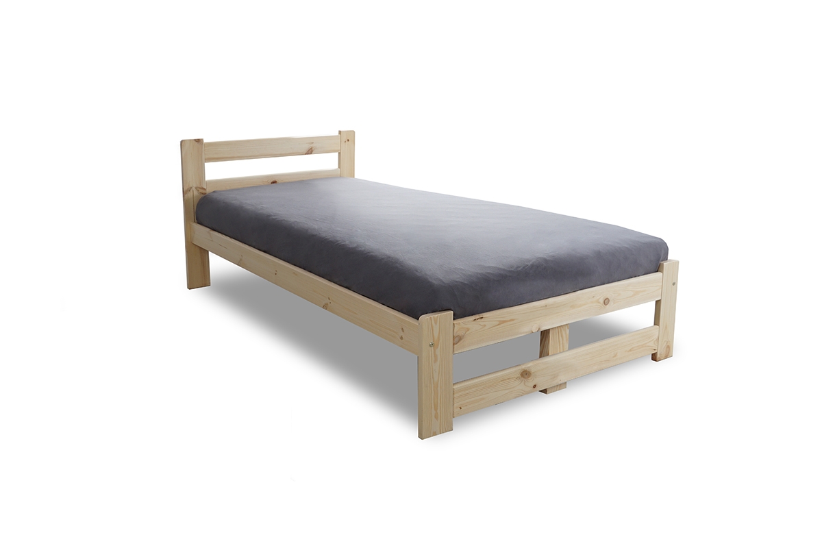 Łóżko sypialniane drewniane 90x200 Garifik E3  łóżko sosnowe