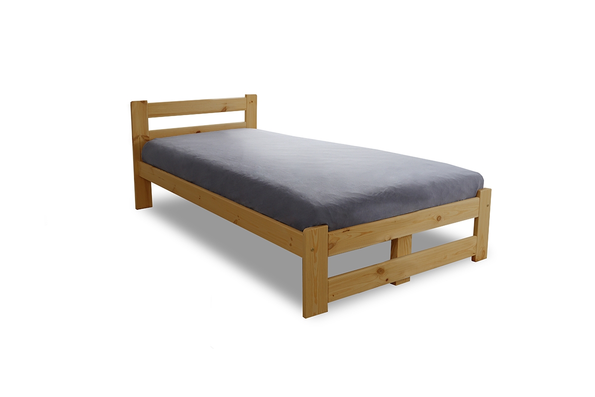 Łóżko sypialniane drewniane 90x200 Garifik E3  łóżko w kolorze dębu