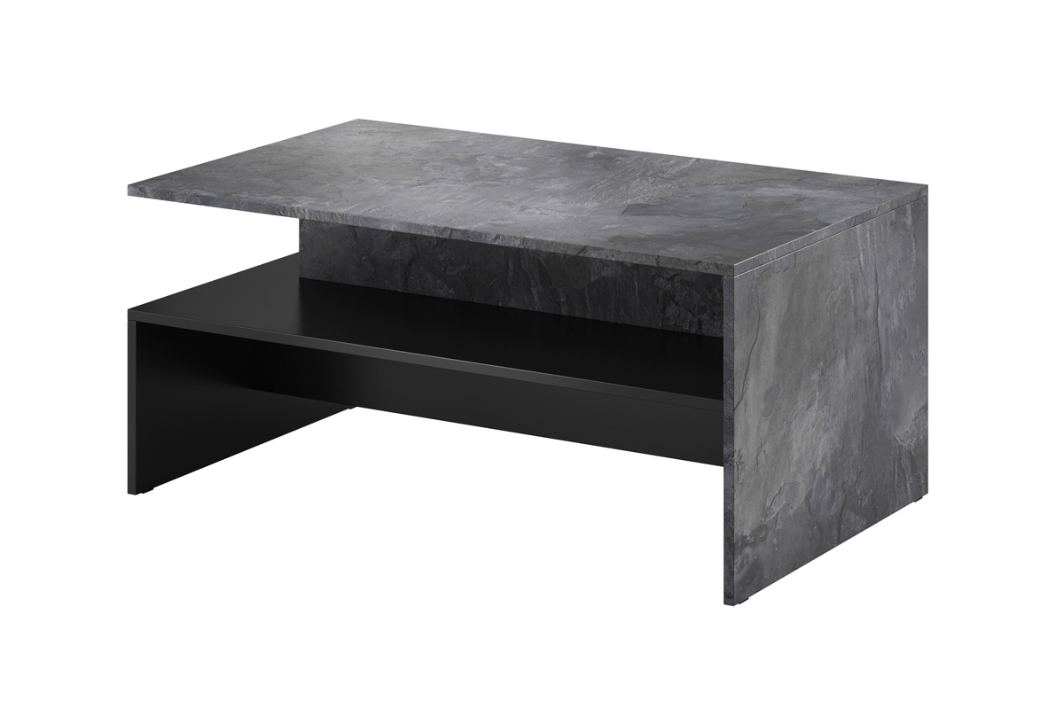 Zestaw mebli do salonu z komodą i ławą Baros - ciemny beton / schiefer - 8 elementów ława nowoczesna
