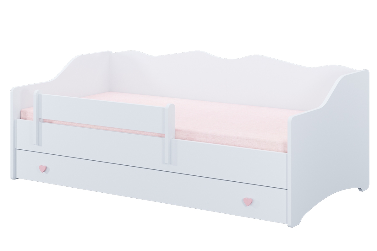 Łóżko dziecięce pojedyncze z materacem i stelażem Ellie 160x80 dziecięce łóżko