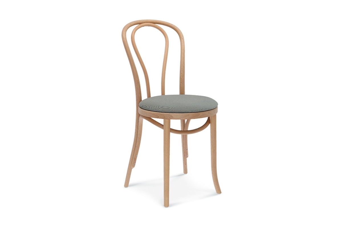 Drewniane krzesło tapicerowane A-18 krzeslo gięte
