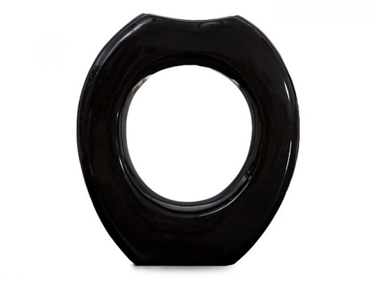 Wazon ceramiczny Tango 18 Czarny czarny wazon