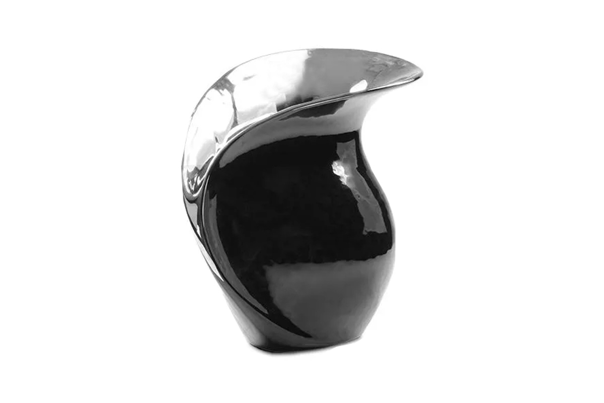 Wazon ceramiczny VENUS 01 Czarny/Srebrny wzon czarny 