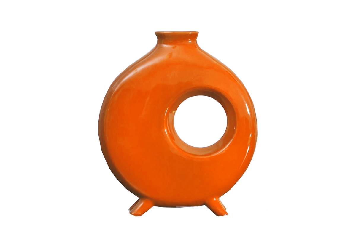 Wazon ceramiczny Tango 11 Pomarańczowy pomarańczowy wazon 