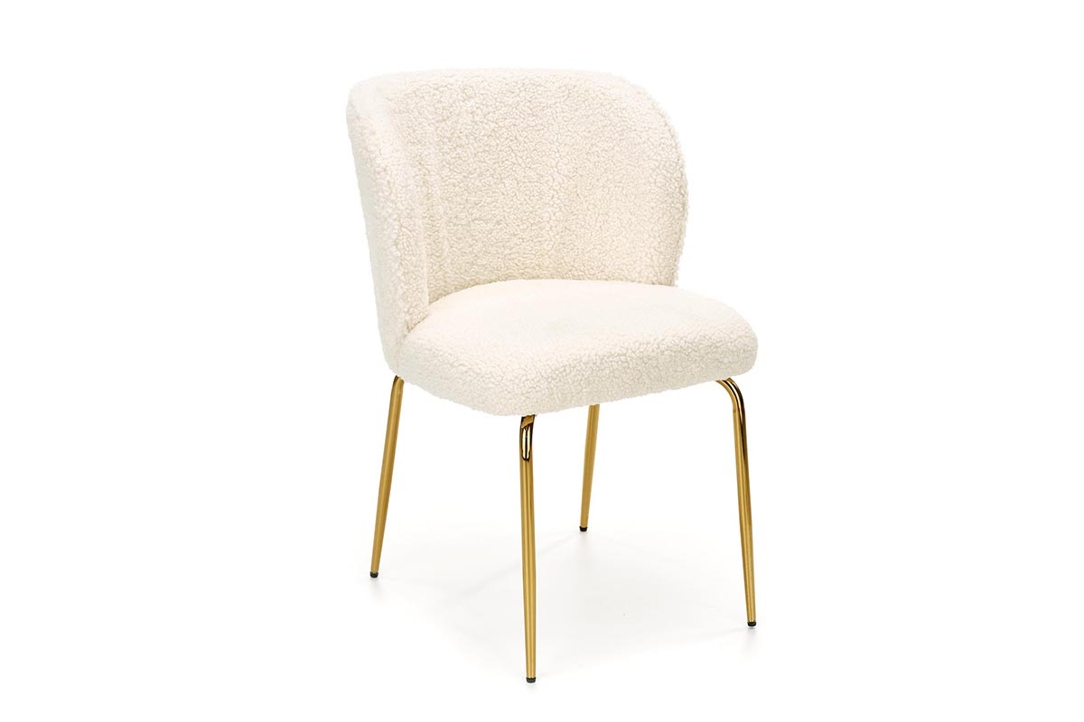 K474 krzesło kremowy-złoty K474 krzesło kremowy-złoty