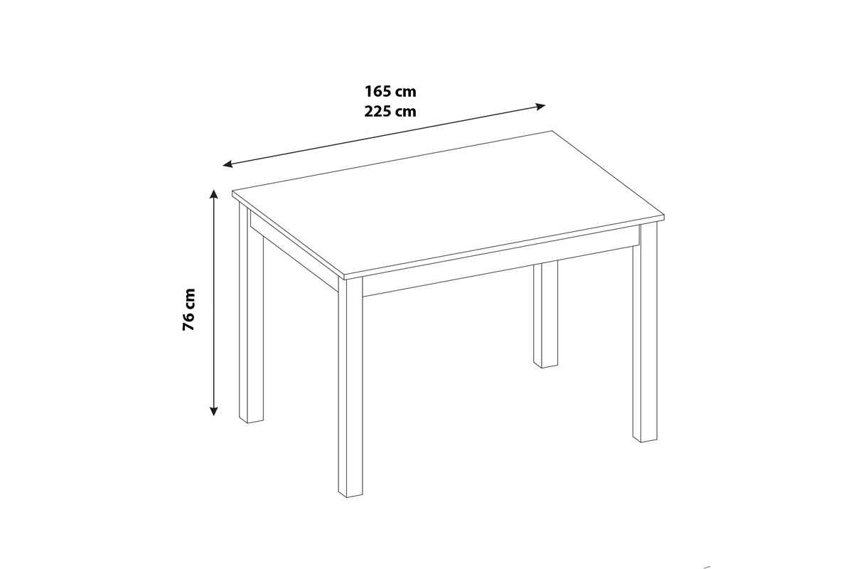 Stół rozkładany Desentio - biel alpejska mat  stół meble bogart