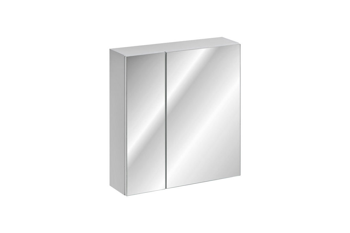 Szafka lustrzana Leonardo White 60 cm - Biała szafka z lustrem do łazienki 
