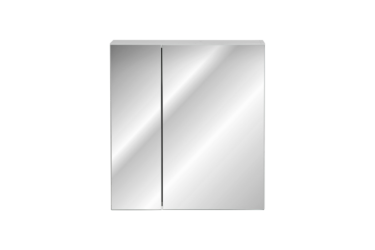 Szafka lustrzana Leonardo White 60 cm - Biała szafka lustrzana łazienkowa leonardo 