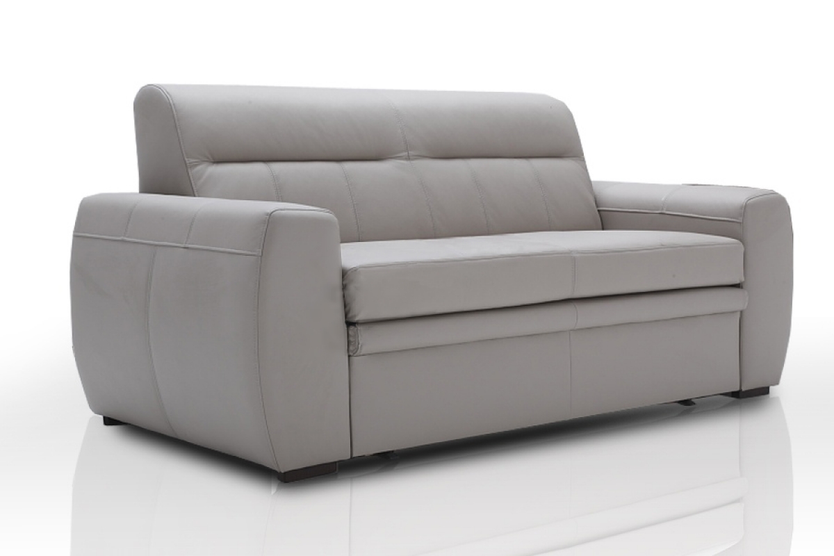 Sofa Palermo - Tkanina sofa z zaokraglonymi bokami 