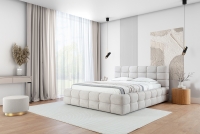 Tapicerowane łóżko sypialniane Magnelio - 140x200 Tapicerowane łóżko sypialniane Magnelio - 140x200 