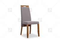 Krzesło do jadalni Arte 2 -  kolorystyka odcieni brązu - Wyprzedaż ekspozycji krzesło w materiale łatwoczyszczącym 