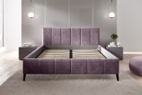Łóżko sypialniane z pojemnikiem i materacem Riva 180x200 - Bestseller 2021  łóżko ze stelażem drewnianym 