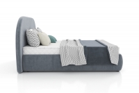 Łóżko sypialniane z pojemnikiem Lotulis - 180x200 łóżko tapicerowane z wysokim wezgłówiem 
