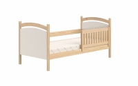 Łóżko dziecięce z tablicą suchościeralną Amely - sosna, 70x140 łóżko z barierką 