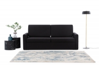 Sofa do półkotapczanu Elegantia 140 cm - Austin 21 Black sofa elegantia w minimalistycznym wnętrzu 