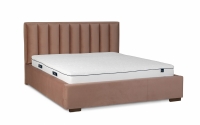 Łóżko tapicerowane sypialniane z pojemnikiem Misel - 140x200 łóżko z pojemnikiem na pościel 