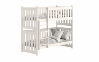 Łóżko dziecięce piętrowe Swen - biały, 90x180 Łóżko piętrowe Swen - kolor Biały 