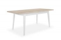 Stół rozkładany 140-180x80 cm Paris na drewnianych nogach - dąb sonoma / białe nogi stół do jadalni