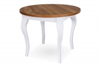 Stół okrągły rozkładany 100-180x100 cm Monza 4 na drewnianych nogach stół okrągły ludwik
