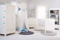 Dziecięca półka wisząca Marsell - biały  białe meble w pokoju dzicięcym 