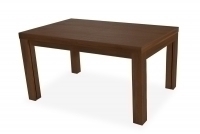 Stół w drewnianej okleinie rozkładany 200-400x100 cm Kalabria na drewnianych nogach - orzech Stół w drewnianej okleinie rozkładany 200-400x100 cm Kalabria na drewnianych nogach - orzech