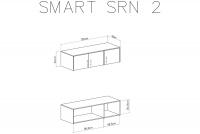 Nadstawka do szafy Smart SRN2 - 150 cm - artisan Nadstawka do szafy Smart SRN2 - artisan - schemat