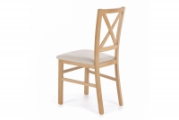 Krzesło drewniane Tucara z tapicerowanym siedziskiem Krzesło drewniane Tucara z tapicerowanym siedziskiem