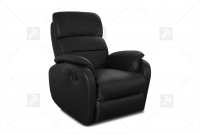 Fotel Amber RE TYP 1 - Rozkładany elektrycznie z funkcją bujania i obracania - Tkanina nowoczesny fotel na automacie 