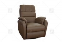 Fotel Amber RE TYP 1 - Rozkładany elektrycznie z funkcją bujania i obracania - Tkanina wysoki fotel z elektryczny rokładaniem 