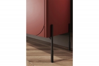Kredens dwudrzwiowy z dwoma ukrytymi szufladami Sonatia 120 cm - burgund kredens do jadalni
