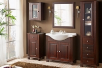 Zestaw mebli do łazienki Retro II - 85 cm klasyczne meble z drewna do łazienki