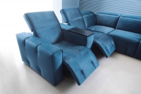 Segment z elektryczną funkcją relaks i zagłówkiem Spot 1RF L/P meble wypoczynkowe etap sofa