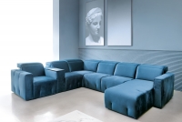 Segment prostokątny z półką wysuwaną Spot spot etap sofa