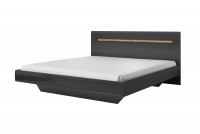 Łóżko do sypialni 180x200 Hektor 32 - antracyt połysk / appenzeller fichte łóżko z materacem 