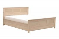 Łóżko do sypialni 140x200 Cremona z oświetleniem - dąb sonoma / cappucino łózko z materacem 140x200
