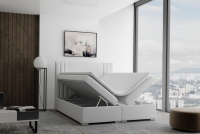 Łóżko kontynentalne z pojemnikami Cyntia - 180x200 tapicerowane łóżko z pojemnikami 