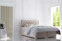 Łóżko kontynentalne z pojemnikami Ofelia 160x200 łóżko do sypialni 160x200