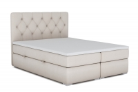 Łóżko kontynentalne z pojemnikami Izyda - 180x200 jasne łóżko 