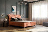 Łóżko kontynentalne z pojemnikami Hana 180x200 nowoczesne łóżko do sypialni 