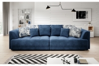 Kanapa z elektrycznie wysuwanym siedziskiem Tiga Bigsofa - Bestseller 2021 niebieska kanapa do salonu 