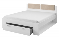 Łóżko do sypialni Galaxy 52 z szufladą 180x200 - abisko ash łóżko z zagłówkami
