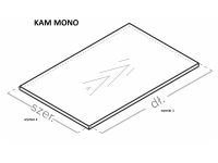 Formatka KAMMONO 18 mm F8 86x140cm Kaszmir - Końcówka Serii Formatka na wymiar dla kuchni KAM Mono