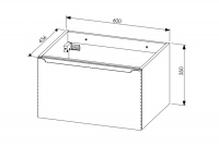 Zestaw mebli łazienkowych Leonardo White III - Biały / Dąb Sherman wymiary szafki wiszącej 