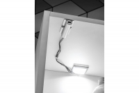 Zestaw mebli łazienkowych Leonardo White V - Biały / Dąb Sherman oświetlenie w standardzie 