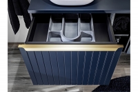 Zestaw mebli łazienkowych Santa Fe Deep Blue II - Niebieski indigo  szafka z szufladami meble bogart 
