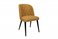 Krzesło drewniane Azarro z tapicerowanym siedziskiem krzesło z profilowanym oparciem