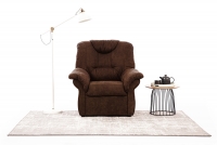 Fotel wypoczynkowy Lonigo - brązowa tkanina Preston 24 Fotel wypoczynkowy Lonigo