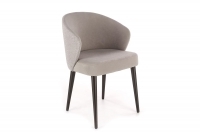 Krzesło tapicerowane Alagon na drewnianych nogach - Dream 26 / Megan 353 / czarny szare krzesło do salonu