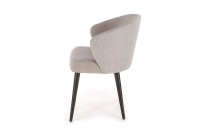 Krzesło tapicerowane Alagon na drewnianych nogach - Dream 26 / Megan 353 / czarny komfortowe szare krzesło